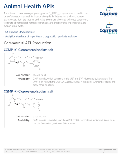 <p>​Animal Health APIs<br></p>